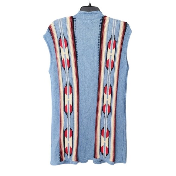 NWT Chaps Sleeveless‎ Cardigan Aztec Women's Medium - Picture 2 of 8